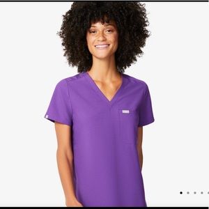 Figs Ultra Violet Catarina One Pocket Top